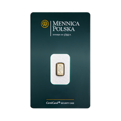 1 gram Gold Bar Polish Mint