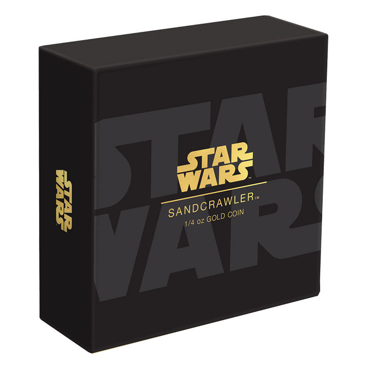 Niue: Star Wars - Sandcrawler 1/4 oncia d'oro 2022 Proof