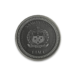 Samoa: Serpent of Milan 1/2 oz Silver 2020 Proof Antique Coin