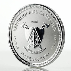 Camerun: Drago imperiale 1 oncia d'argento 2018