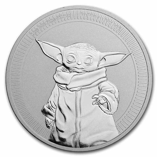 Niue: Star Wars - Grogu "Baby Yoda" 1 oz Silber 2021