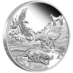Moneda de plata Perth Mint: The Outback 1 onza de plata 2026 Proof