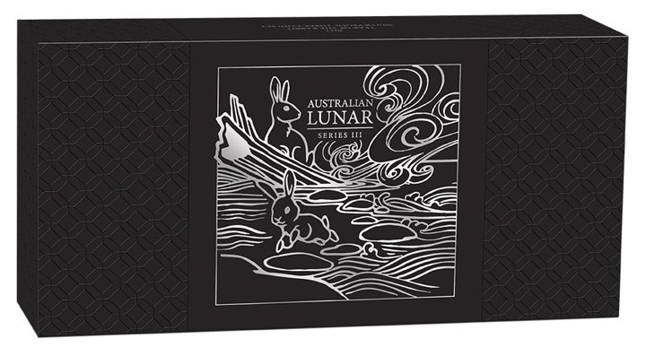 Perth Mint: Lunar III - A Nyúl éve: 3 érme szett Ezüst 2023 Proof