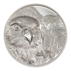 Mongolia: Mongolian Falcon 1 oz Silver 2023 Proof Ultra High Relief