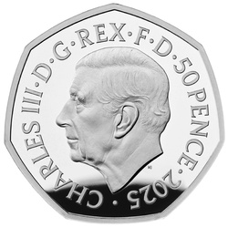 Harry Potter: Black Lake coloured 50p Silber 2024 Proof