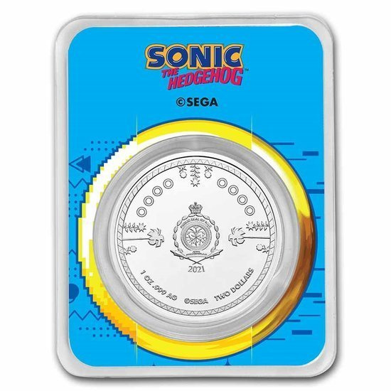 Niue: Sonic The Hedgehog 1 oz Plata 2021 Slab