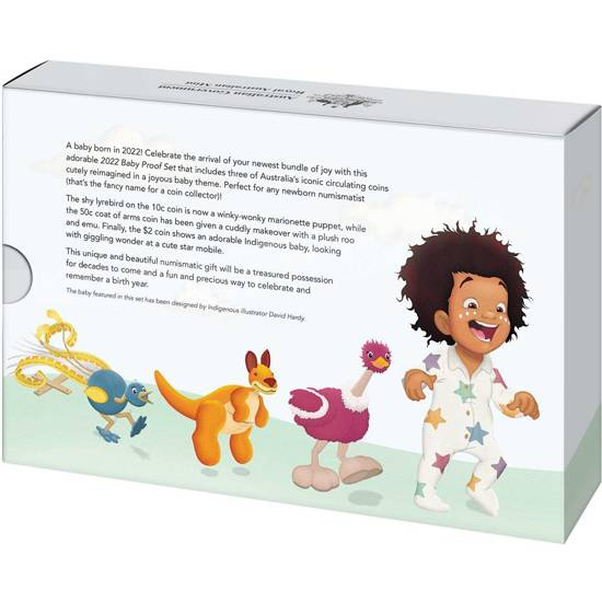 Zestaw 6 monet Australian Baby 2022 Proof