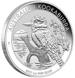Kookaburra 1 uncia ezüst 2019