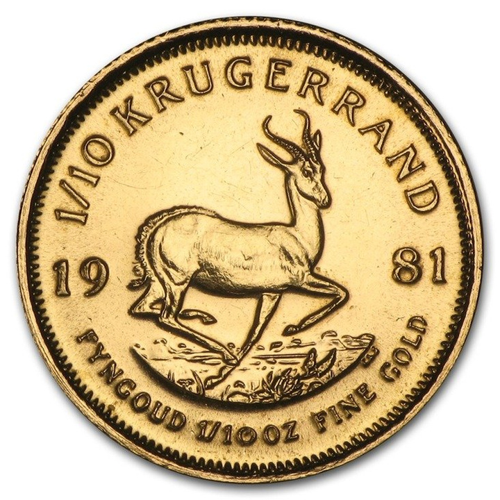 Krugerrand 1/10 onza Oro 1981