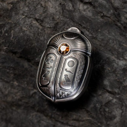 Palau: Scarab - Cheops 1 uncja Srebra 2023 Ultra High Relief Antiqued Coin