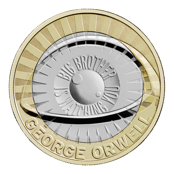 George Orwell £2 Miedzionikiel 2025