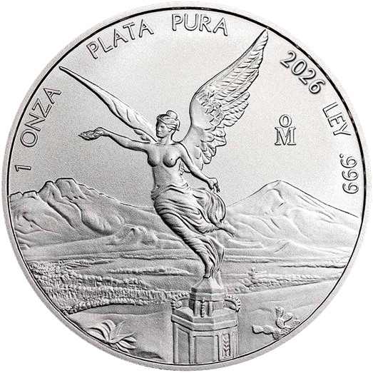 Сребърна монета Mexican Libertad 1 oz сребро 2026 BU