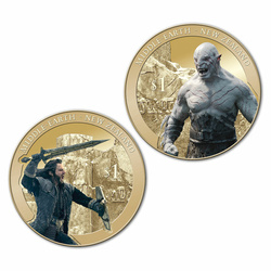 2 színes érme szett A hobbit: Az öt sereg csatája