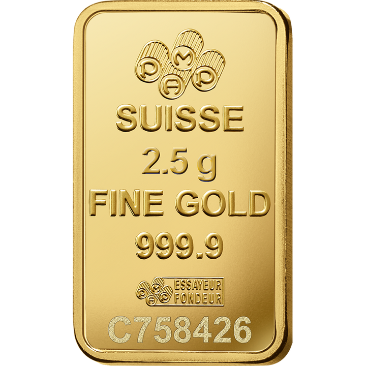 PAMP Lady Fortuna Veriscan 2.5 g Gold Bar
