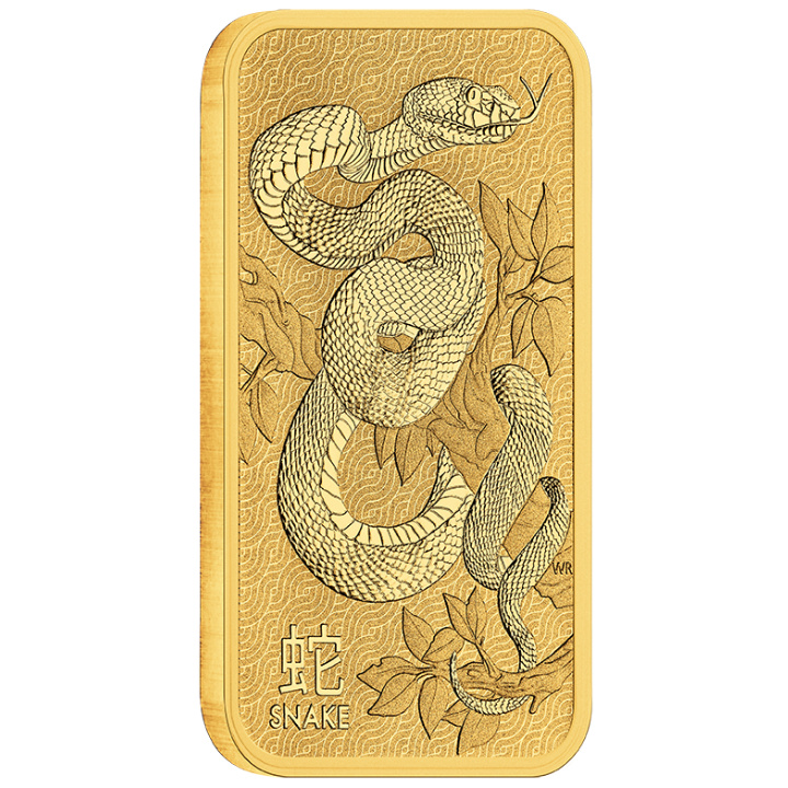 The Perth Mint: Lunar - Year of the Snake 1 oz Gold Bar LBMA GD Refiner