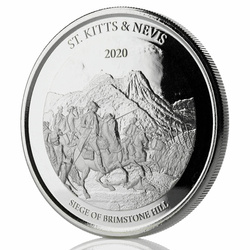 St. Kitts & Nevis: Siege of Brimstone Hill 1 oz Silber 2020