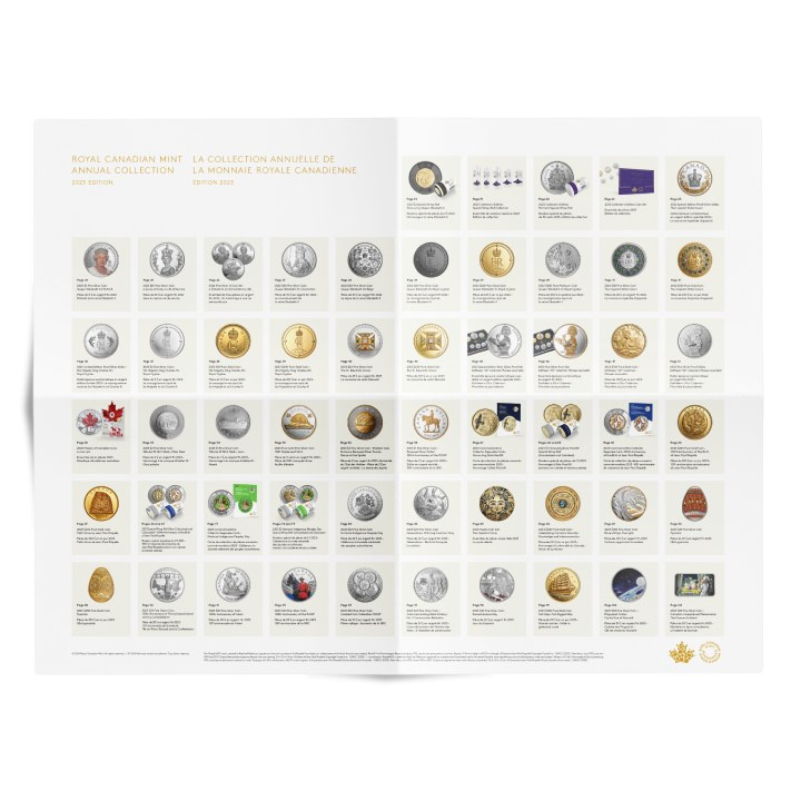 Zestaw Canada: Annual Collection Book with Special Edition 7 monet 2023