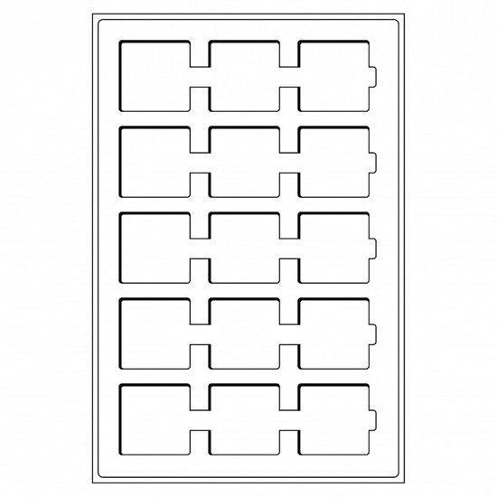 Leuchtturm - Palette TAB per monete 15 scomparti