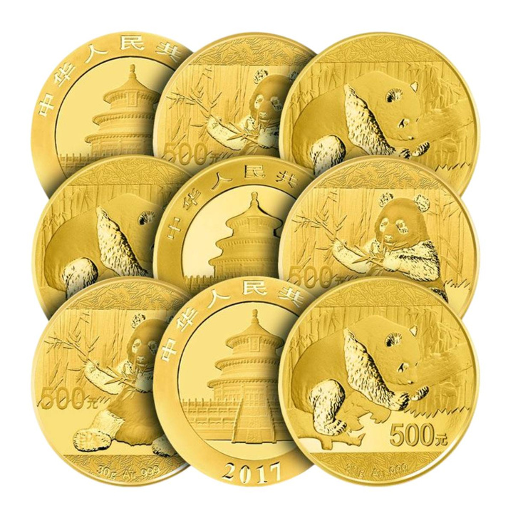 Chinese Panda 30 g Gold – Various Years