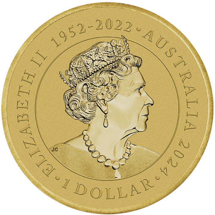 Ausztrál állampolgárság 1 dollár alumínium-bronz 2024 (érme kártyában)