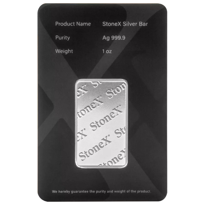 StoneX Bullion 1 oz Silver Bar