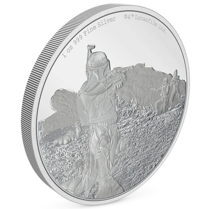 Niue: Star Wars The Mandalorian – Boba Fett 1 oz Silver 2022 Proof