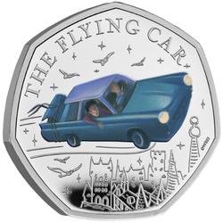 Harry Potter: Black Lake coloured 50p Silber 2024 Proof