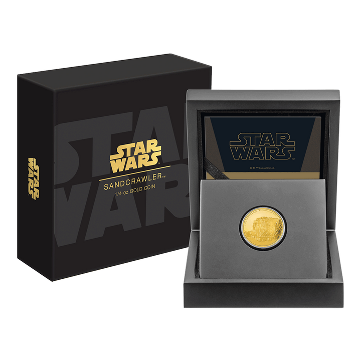 Niue: Star Wars - Sandcrawler 1/4 oncia d'oro 2022 Proof