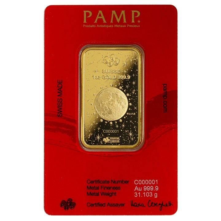 PAMP Year of the Dragon - Legend of the Azure Dragon 1 oz Gold 2024