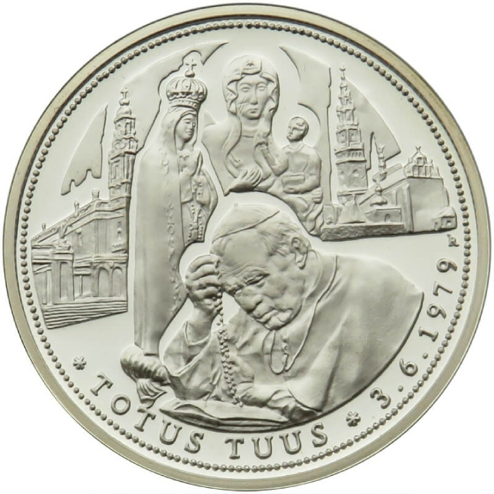 Medaille Johannes Paul II. – Totus Tuus 3.06.1979, Silber