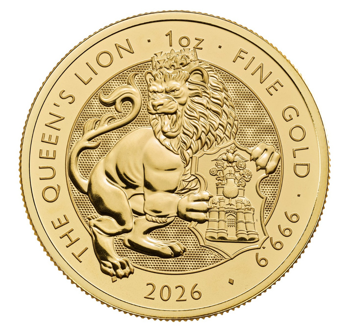 The Royal Tudor Beasts: The Queen’s Lion 1 Unze Gold 2026