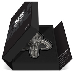 Niue: Star Wars The Mandalorian - Mythosaur 5 oz Plata 2023 Antiqued Shaped Coin