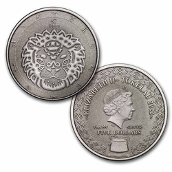 Zestaw 12 monet Tokelau: Zodiac Series 12 x 1 uncja Srebra 2022 Antique Coins