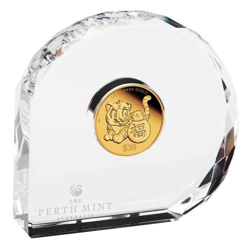 Tuvalu: Chinese Astrological - Anno del Tigre 1/5 oncia d'oro 2022 Proof