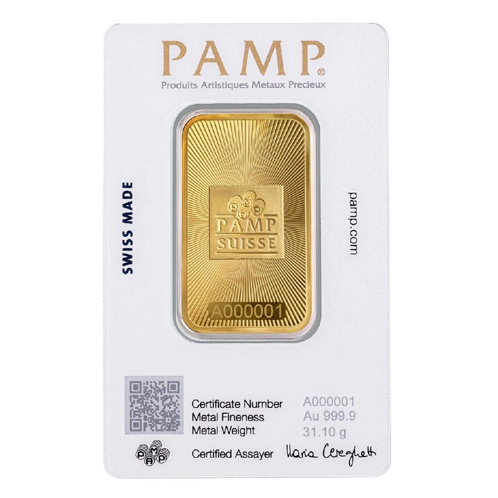 Lingot d’or PAMP Suisse 1 oz neuf