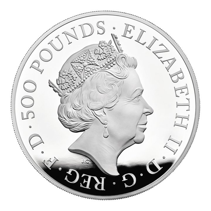 The Royal Tudor Beasts: The Yale of Beaufort 1000 gramów Srebra 2023 Proof