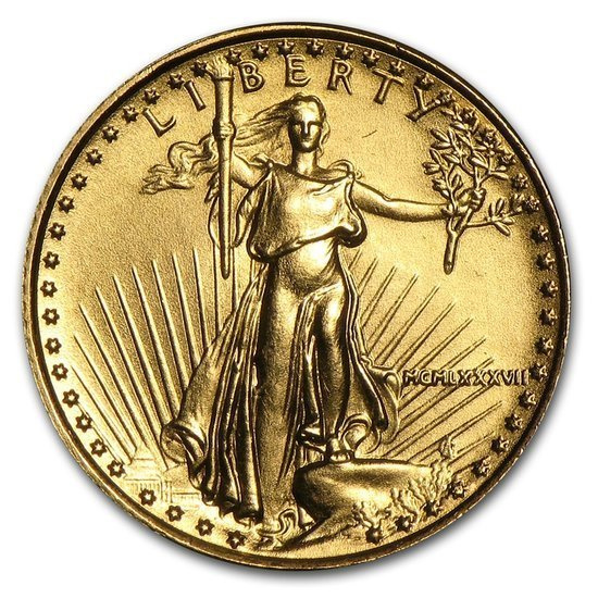 American Eagle 1/10 oz Gold 1987 (MCMLXXXVII)