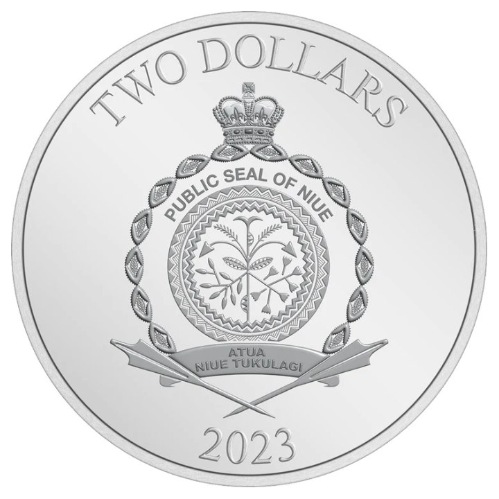 Niue: Marvel – Captain America barevná 1 unce stříbra 2023 Proof