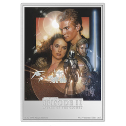 Niue: Star Wars - Attack of the Clones kolorowany 5 uncji Srebra 2024 Proof 