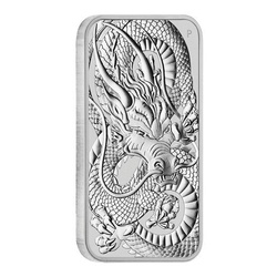 Lingot Dragon 1 once d'argent 2021