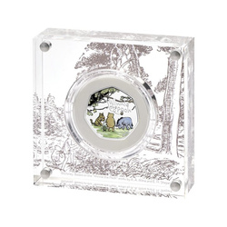 Winnie the Pooh e i suoi amici colorato Argento 2022 Proof