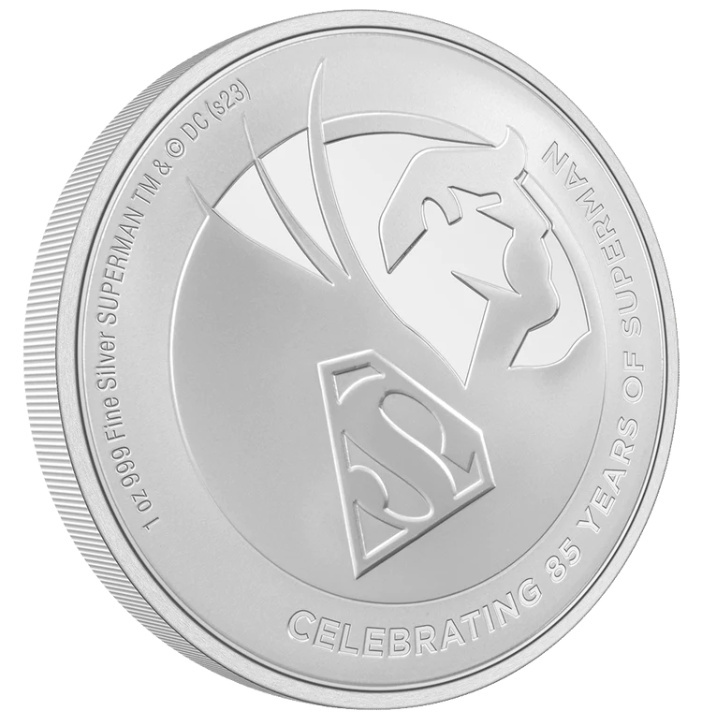 Niue : DC Comics - Superman 85e anniversaire de la bande dessinée 1 once d'argent 2023 Proof