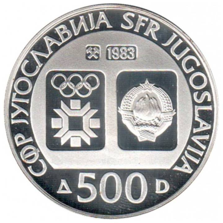 Jugoslavia: 500 dinari Argento - Varie annate