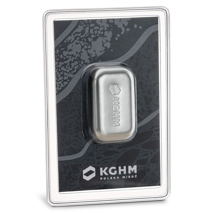KGHM 50 g ezüsttömb