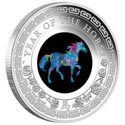 Perth Mint : Lunar III – Année du Cheval 1 once d’Argent 2026 Proof Opal