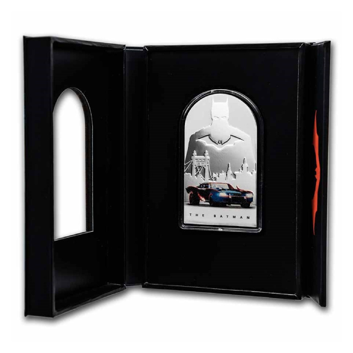 Niue: The Batman - Batmobile coloreado 1 oz Plata 2022 Proof
