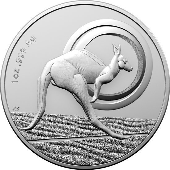 Outback Majesty: Canguro Australiano 1 oz Plata 2021