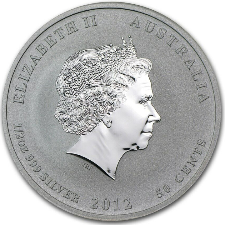 Perth Mint: Lunar II - Year of the Dragon 1/2 oz Silver 2012