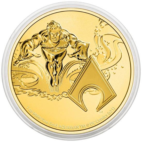 Niue: DC Comics - Aquaman 1 unce zlata 2022