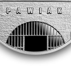 In memoria dei prigionieri del Pawiak di Varsavia placcato in oro 10 zł Argento 2024 Proof